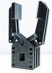 This robotic soft-touch gripper has been made with highly flexible Ultrafuse filaments using Essentium’s unique HSE technology. This robotic soft-touch gripper has been made with highly flexible Ultrafuse filaments using Essentium’s unique HSE technology.