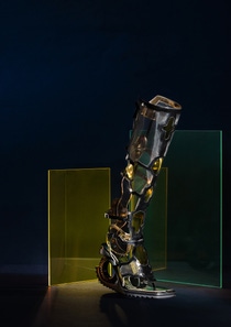 Futuristische Kombinationen: Eines der Siegermodelle des Wettbewerbs der Designhochschule Calzaturiero Politecnico, Padua Futuristische Kombinationen: Eines der Siegermodelle des Wettbewerbs der Designhochschule Calzaturiero Politecnico, Padua