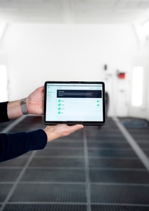 The Eco Impact Assessment tool enables body shops to measure performance across ecological, economic, and social aspects.
Photo: BASF Coatings The Eco Impact Assessment tool enables body shops to measure performance across ecological, economic, and social aspects.
Photo: BASF Coatings