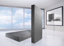 Eine grafische Darstellung von Neopor-Platten vor einer Fensterzeile Eine grafische Darstellung von Neopor-Platten vor einer Fensterzeile