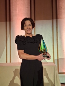 Anne Berg, BASF Vice President, Manufacturing, Agricultural Solutions Americas, is inducted into the Women in Manufacturing (WiM) Hall of Fame on October 6, 2024.