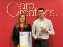 Brigitte Lindemann, Global Development UV Protection & Product Formulation, and Markus Schwind, Global Marketing Management Sun Care, with the SEPAWA Innovation Award 2018.Brigitte Lindemann, Global Development UV Protection & Product Formulation, und Markus Schwind, Global Marketing Management Sun Care, mit dem SEPAWA Innovationspreis 2018. Brigitte Lindemann, Global Development UV Protection & Product Formulation, and Markus Schwind, Global Marketing Management Sun Care, with the SEPAWA Innovation Award 2018.Brigitte Lindemann, Global Development UV Protection & Product Formulation, und Markus Schwind, Global Marketing Management Sun Care, mit dem SEPAWA Innovationspreis 2018.