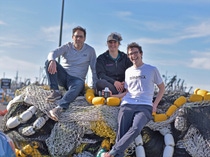 The initiators of the sustainability events in the Seattle area: Mohamed Bouguettaya (BASF), Nicole Baker (Net Your Problem), Brian Schmatz (trinamiX). 