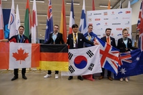 Proud winners in the Car Painting category of the WorldSkills