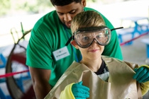BASF student interns volunteer for BASF Kids Day. BASF student interns volunteer for BASF Kids Day.