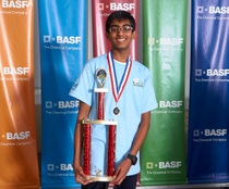 Athilesh Thanigai, an eighth-grader from Centerville, VA earned the title of Virginia State You Be The Chemist Challenge® Champion and will represent Virginia at the 2015 National Challenge event in Philadelphia on June 22.