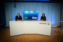 The CEOs of BASF and Vattenfall Dr. Martin Brudermüller (left) and Anna Borg at the signing ceremony. The CEOs of BASF and Vattenfall Dr. Martin Brudermüller (left) and Anna Borg at the signing ceremony.