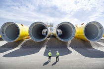 Completed monopiles awaiting transport and installation. (Vattenfall/Jorrit Lousberg) Completed monopiles awaiting transport and installation. (Vattenfall/Jorrit Lousberg)