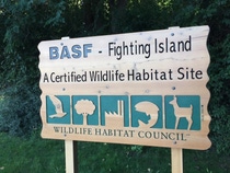 BASF’s Fighting Island is certified gold by the Wildlife Habitat Council.
