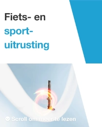 Close-up van een doorzichtige Aerothan®-fietsbinnenband met ventiel.
