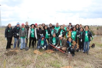 BASF Canada employees celebrate their company’s global 150th anniversary by planting 150 trees at Indian Summer Trail Park in Mississauga, Ontario on Earth Day.