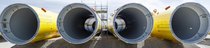Des monopiles terminés en attente de transport et d’installation. (Photo : Vattenfall/Jorrit Lousberg) Des monopiles terminés en attente de transport et d’installation. (Photo : Vattenfall/Jorrit Lousberg)