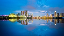 Singapore skyline with twilight sky; Shutterstock ID 642510925 Singapore skyline with twilight sky; Shutterstock ID 642510925