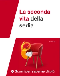 Un fauteuil lounge classique avec repose-pieds dans un salon moderne avec un tourbillon lumineux. Le texte indique : « La seconde vie d'un fauteuil. » Un fauteuil lounge classique avec repose-pieds dans un salon moderne avec un tourbillon lumineux. Le texte indique : « La seconde vie d'un fauteuil. »