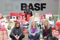BASF employees organize hundreds of gifts to donate to local families in need. BASF employees organize hundreds of gifts to donate to local families in need.