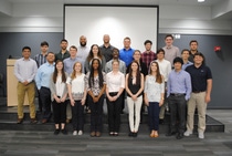 BASF offered 25 engineering students the opportunity to spend a summer through its internship program its Geismar, North Geismar and Zachary sites. Pictured in the back row (left to right): Nicholas Seagraves (Louisiana State University), Felix Palacios (Texas A&M University), Jason Peters (Southern University), Matthew Vavrek (Louisiana State University), Reece LeBlanc (Louisiana State University), Clayton Kerek (Louisiana Tech University), Timothy Craig (University of Illinois) and Joseph Miller (Louisiana State University). Pictured in the middle row (left to right): Larry Nguyen (Louisiana State University), Steven Baye (Louisiana State University), Nathan Richardson (Louisiana State University), Peyton Kuhn (Louisiana State University), Jacar Baldwin (North Carolina Agricultural and Technical State University), Alison Heffron (Georgia Tech), Hunter Ordeneaux (University of Louisiana at Lafayette) and Jefferson Auster (University of Texas). Pictured in the bottom row (left to right): Kelly Cohen (Louisiana State University), Colleen Slade (Louisiana State University), Candace Thomas (Louisiana State University), Rebecca Smith (University of Louisiana at Lafayette), Chelsea Crochet (Louisiana State University), KarLee Primeaux (McNeese State University), Cleland Montecillo (Southeastern Louisiana University) and Gabriel Arceneaux (Louisiana State University). Not pictured: Tianyi Song (Carnegie Mellon University).