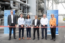 From left to right: Thorsten Oberreuther, Senior Vice President Operations Europe, BASF SE, Christian Aucoin, President Global Engineering Services, BASF SE, Mary Kurian, Member of the Board of Executive Directors, BASF SE, Ketan Joshi, President Intermediates Division, BASF SE, Helmut Winterling, President European Verbund Sites, BASF SE, Alisha Van Dyck, Vice President Business Management Acetylenics, Carbonyl Derivatives, Acids & Polyalcohols Intermediates Europe, BASF SE.
Photo: BASF 