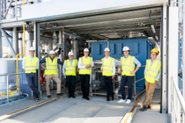 From left: Julian Odenthal, Project Management ARCUS; Marco Tomasi Morgano, CTO ARCUS; Markus Klatte, CFO ARCUS; Stefan Strege, ChemCycling Projects Europe BASF; Christoph Gahn, Vice President Chemical Recycling Business & Technologies BASF; Daniel Odenthal, COO ARCUS; Mark Eberhard, Plant Manager ARCUS.  Photo: BASF 2022