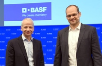 Annual Press Conference for the full year 2024, Dr. Markus Kamieth, Chairman of the Board of Executive Directors (left), Dr. Dirk Elvermann, Chief Financial Officer (right). 
Photo: BASF SE
