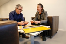 Hans-Kristian Knobel, Sales Manager Construction Systems, BASF and Tom Haarsaker, manager at Minor Industriplast AS chose MasterTop 1327-20dB for the refurbishment of the company’s office rooms. The new flooring system significantly reduces impact noise, is comfortable under foot, extremely durable, and will look good throughout its service life.Hans-Kristian Knobel, Sales Manager Construction Systems, BASF und Tom Haarsaker, Manager, Minor Industriplast AS haben sich bei der Renovierung der Büroräume des Unternehmens für MasterTop 1327-20dB entschieden:  Das neue Bodensystem reduziert den Trittschall deutlich, ist angenehm zu begehen, extrem haltbar und ist während seiner gesamten Lebensdauer optisch ansprechend. Hans-Kristian Knobel, Sales Manager Construction Systems, BASF and Tom Haarsaker, manager at Minor Industriplast AS chose MasterTop 1327-20dB for the refurbishment of the company’s office rooms. The new flooring system significantly reduces impact noise, is comfortable under foot, extremely durable, and will look good throughout its service life.Hans-Kristian Knobel, Sales Manager Construction Systems, BASF und Tom Haarsaker, Manager, Minor Industriplast AS haben sich bei der Renovierung der Büroräume des Unternehmens für MasterTop 1327-20dB entschieden:  Das neue Bodensystem reduziert den Trittschall deutlich, ist angenehm zu begehen, extrem haltbar und ist während seiner gesamten Lebensdauer optisch ansprechend.