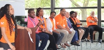 Members of BASF’s African-American Employee Group (AAEG) discuss their career experiences with students from University Prep Science & Math High School in Detroit.