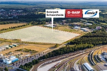 Fläche, auf der der BASF enviaM Solarpark Schwarzheide entstehen soll