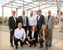 BASF and WHW Recycling GmbH have entered an agreement on the processing of cathode and anode waste to make battery cell production in Europe more sustainable. From the back left: Lukas Walch (WHW Recycling), Matthias Walch (WHW Recycling), Kevin Walch (WHW Recycling), Štefan Hanigovský (WHW Recycling), Holger Kuhlmann (BASF); from the front left: Julian Proelss (BASF), Christine Grosse Lembeck (BASF), Lars Walch (Lars Walch GmbH & Co. KG).  Photo: BASF SE