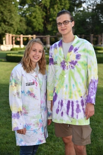 Pictured from left: Kelsey Holloway, Fort Mill High School and Nicholas Mitchell, Marvin Ridge High School represent North Carolina and South Carolina at the BASF Science Academy.