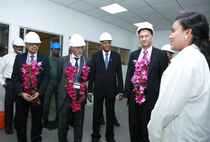 Photo (left to right): Mr. Himanshu Kapadia, Vice President, Market Management, Construction Chemicals Asia Pacific, BASF; Dr. Raman Ramachandran, Chairman and Managing Director, BASF India Limited and Head, BASF South Asia; Mr. Aruna Deepthikumara, Chief Executive Officer, BASF Lanka (Pvt.) Ltd.; Dr. Michael Dohmen, Charge de affair - Embassy of Germany for Sri Lanka; and Ms. Lakma Hansani, Quality Assurance Executive, BASF Lanka (Pvt.) Ltd.