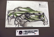 Omar Gonzalez’s second round sketch featuring BASF Fresh Mint, 150 anniversary color from Asia Pacific. Omar Gonzalez’s second round sketch featuring BASF Fresh Mint, 150 anniversary color from Asia Pacific.