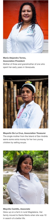 Porträt of: María Alejandra Torres (Association President), Mayerlin De La Cruz (Association Treasurer), Meyvilis Cantillo (Associate),  Porträt of: María Alejandra Torres (Association President), Mayerlin De La Cruz (Association Treasurer), Meyvilis Cantillo (Associate),