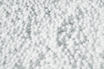 A lot of white Styropor pearls A lot of white Styropor pearls
