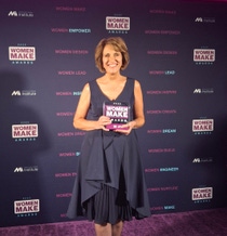 BASF’s Site Director in Wyandotte, Michigan, Michele Barney, receives a 2025 Women MAKE Award from the Manufacturing Institute, part of the National Association of Manufacturers.