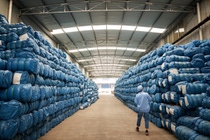 The first delivery of the innovative new Interceptor G2 mosquito nets under the new agreement between BASF, MedAccess and the Bill & Melinda Gates Foundation will be made to Burkina Faso in 2019 -  a country with confirmed resistance to conventionally-used insecticides for malaria control. Two million Interceptor® G2 nets packaged in bales are ready in the BASF warehouse for shipment to Burkina Faso.
Photo - Xiao Nan/BASF The first delivery of the innovative new Interceptor G2 mosquito nets under the new agreement between BASF, MedAccess and the Bill & Melinda Gates Foundation will be made to Burkina Faso in 2019 -  a country with confirmed resistance to conventionally-used insecticides for malaria control. Two million Interceptor® G2 nets packaged in bales are ready in the BASF warehouse for shipment to Burkina Faso.
Photo - Xiao Nan/BASF