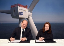 BASF Martin Brudermüller, CEO of BASF, and Anna Borg, CEO of Vattenfall, sign the Memorandum of Understanding (MoU) on a partnership for the wind farms Nordlicht 1 and 2 in the German North Sea at BASF's Ludwigshafen site. Photo: BASF BASF Martin Brudermüller, CEO of BASF, and Anna Borg, CEO of Vattenfall, sign the Memorandum of Understanding (MoU) on a partnership for the wind farms Nordlicht 1 and 2 in the German North Sea at BASF's Ludwigshafen site. Photo: BASF