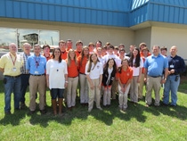 First row from left to right: Maggie Dunagan, Holly Syphrit and Anna Morgan Duke. Second row from left to right: Scotty Dunagan, Chemist, Ray Noletto, Group Leader – Routine Quality Control and Environmental Technology, Katelyn Dunagan, Emily O'Bryant, Maribeth Nelson, Mary Hannah Newsom, Vann Wilson, Megan Brooks, Victoria Hodge, Joe Jones and John Weaver, Quality and Logistics Manager. Third row from left to right: Bill Napper, Group Leader – Analyzer and Intermediate Testing, Logan Gardner, Holden Smith, Justin Baugh, Nick Pope, Trevor Wood, T.J. Detlefsen, Parker Cave, Grey Tucker, Chandler Griffith, Edward Skipper, Gunner Champion, Matthew Hicks, Chase Grochowski and Caleb House.