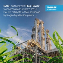 BASF signed a Cooperation Agreement with Plug Power to deploy its purification solutions in Plug power’s advanced hydrogen liquefaction plants.
Photo: BASF BASF signed a Cooperation Agreement with Plug Power to deploy its purification solutions in Plug power’s advanced hydrogen liquefaction plants.
Photo: BASF