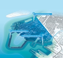A Coastal Park provides a first line of defense from storm surges and rising sea levels. Image source: Terreform ONE. A Coastal Park provides a first line of defense from storm surges and rising sea levels. Image source: Terreform ONE.
