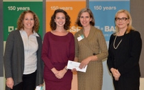 Pictured from left to right, Shannon Heaney, Science Teacher; Katie Bernet, Science Teacher; Suzanne Updegrove, Enrichment Teacher; Robin Rotenberg, Vice President of Corporate Communications for BASF in North America Pictured from left to right, Shannon Heaney, Science Teacher; Katie Bernet, Science Teacher; Suzanne Updegrove, Enrichment Teacher; Robin Rotenberg, Vice President of Corporate Communications for BASF in North America