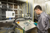 The new labs consist of manual and pneumatic spray booths for testing.