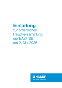 Titelblatt: Einladung zur Hauptversammlung 2025 Titelblatt: Einladung zur Hauptversammlung 2025