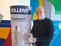 Philippe Hosotte, Chief Innovation & Product Development Officer at Cromology, presents the new Tollens interior wall paint Maxiline+, developed in collaboration with BASF using chemically recycled feedstocks from end of life tires.
Photo: Cromology