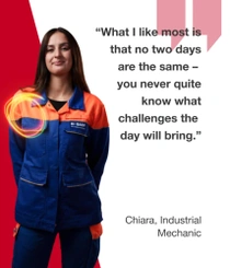 Chiara – BASF Apprentice Plant Mechanic, Germany 
