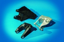 2017 SPE Innovation Award-winning Clevis bracket in the chassis category from Hutchinson Antivibration Systems, BASF Corporation and GM. The brackets are up to 45 percent lighter than a die cast aluminum design, with improved damping performance and corrosion resistance, at no additional cost.  Photo courtesy of SPE Automotive Division. 2017 SPE Innovation Award-winning Clevis bracket in the chassis category from Hutchinson Antivibration Systems, BASF Corporation and GM. The brackets are up to 45 percent lighter than a die cast aluminum design, with improved damping performance and corrosion resistance, at no additional cost.  Photo courtesy of SPE Automotive Division.