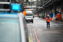 Die BASF-Standortsicherheit führt umfangreiche Absperr- und Verkehrslenkungsmaßnahmen durch.
Foto: BASF