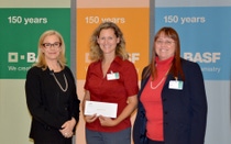 Pictured from left to right, Robin Rotenberg, Vice President of Corporate Communications for BASF in North America; Michele Hetzel, Director of Curriculum & Instruction; Dr. Evelyn Brown, Superintendent Pictured from left to right, Robin Rotenberg, Vice President of Corporate Communications for BASF in North America; Michele Hetzel, Director of Curriculum & Instruction; Dr. Evelyn Brown, Superintendent