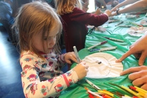 3-year-old Alexandra Lytle of Plymouth Township creates chemistry through paper chromatography with BASF volunteers at the Detroit Zoo’s GreenFest. 3-year-old Alexandra Lytle of Plymouth Township creates chemistry through paper chromatography with BASF volunteers at the Detroit Zoo’s GreenFest.