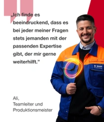 Ali, BASF Produktionsmeister