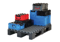 BOOXit reusable transport boxes made with Ultramid® B3K: robust, stackable and designed for digital logistics processes.
Photo: BASF