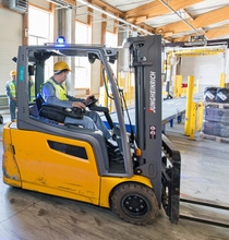 Sicherheitstage bei BASF in Kaisten: Themenschwerpunkt in diesem Jahr, die Sicherheit im Umgang mit Staplern.